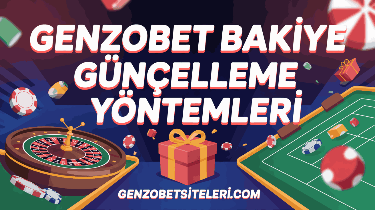 Genzobet Bakiye Güncelleme Yöntemleri