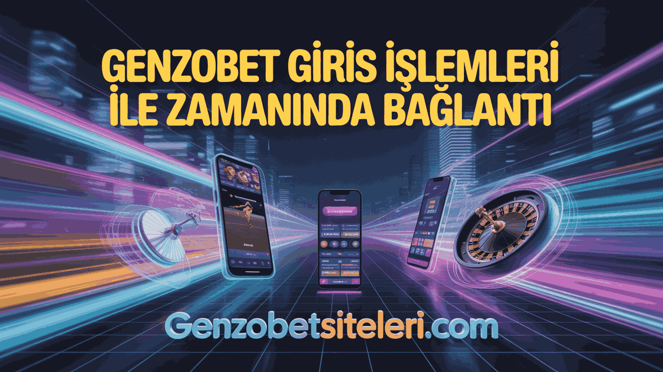 Genzobet Giris İşlemleri ile Zamanında Bağlantı