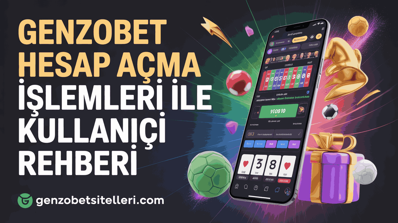 Genzobet Hesap Açma İşlemleri ile Kullanıcı Rehberi