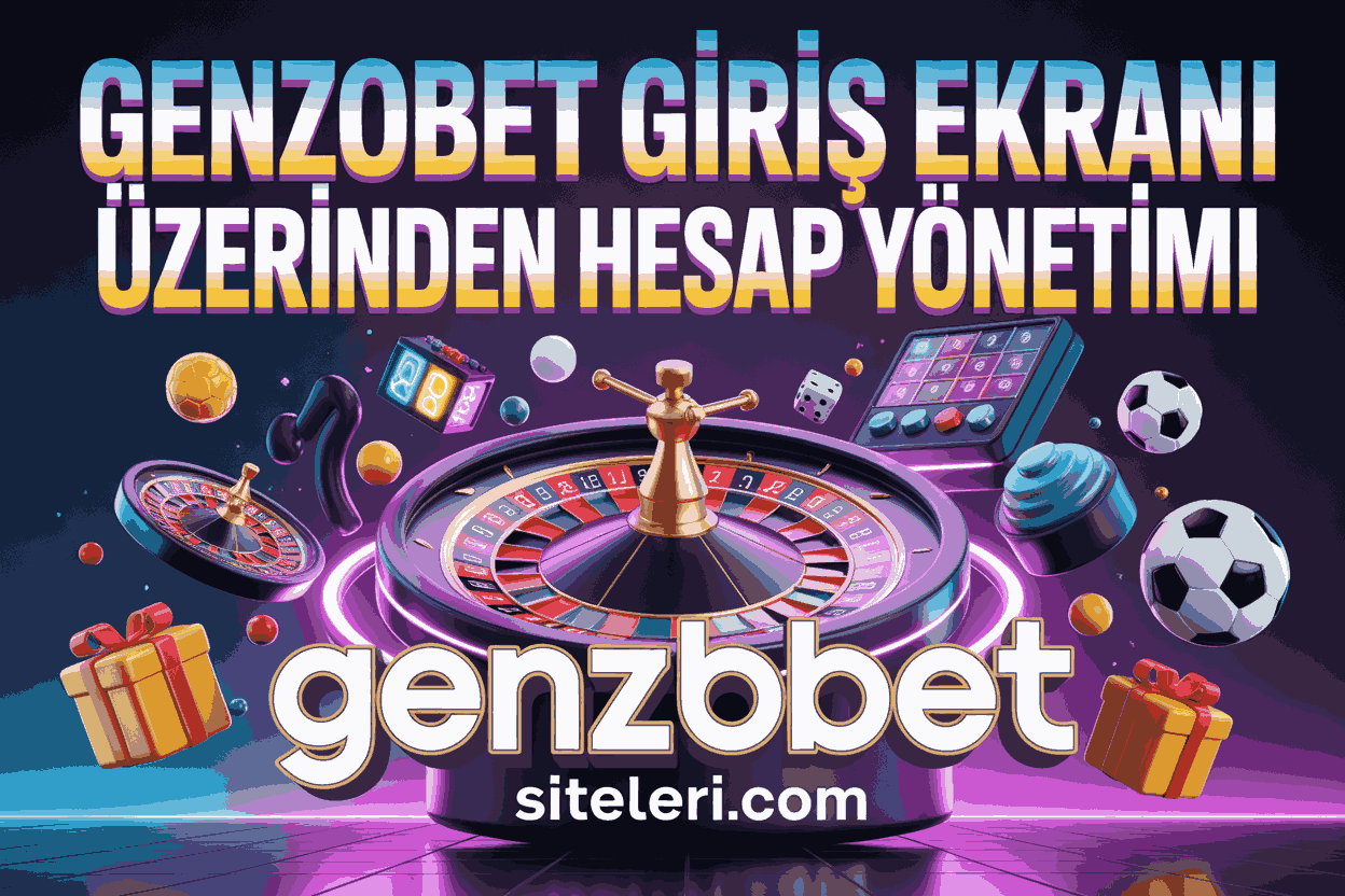 Genzobet Giriş Ekranı Üzerinden Hesap Yönetimi