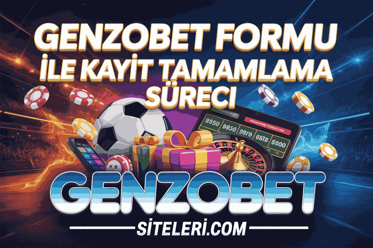 Genzobet Üyelik Formu ile Kayıt Tamamlama Süreci