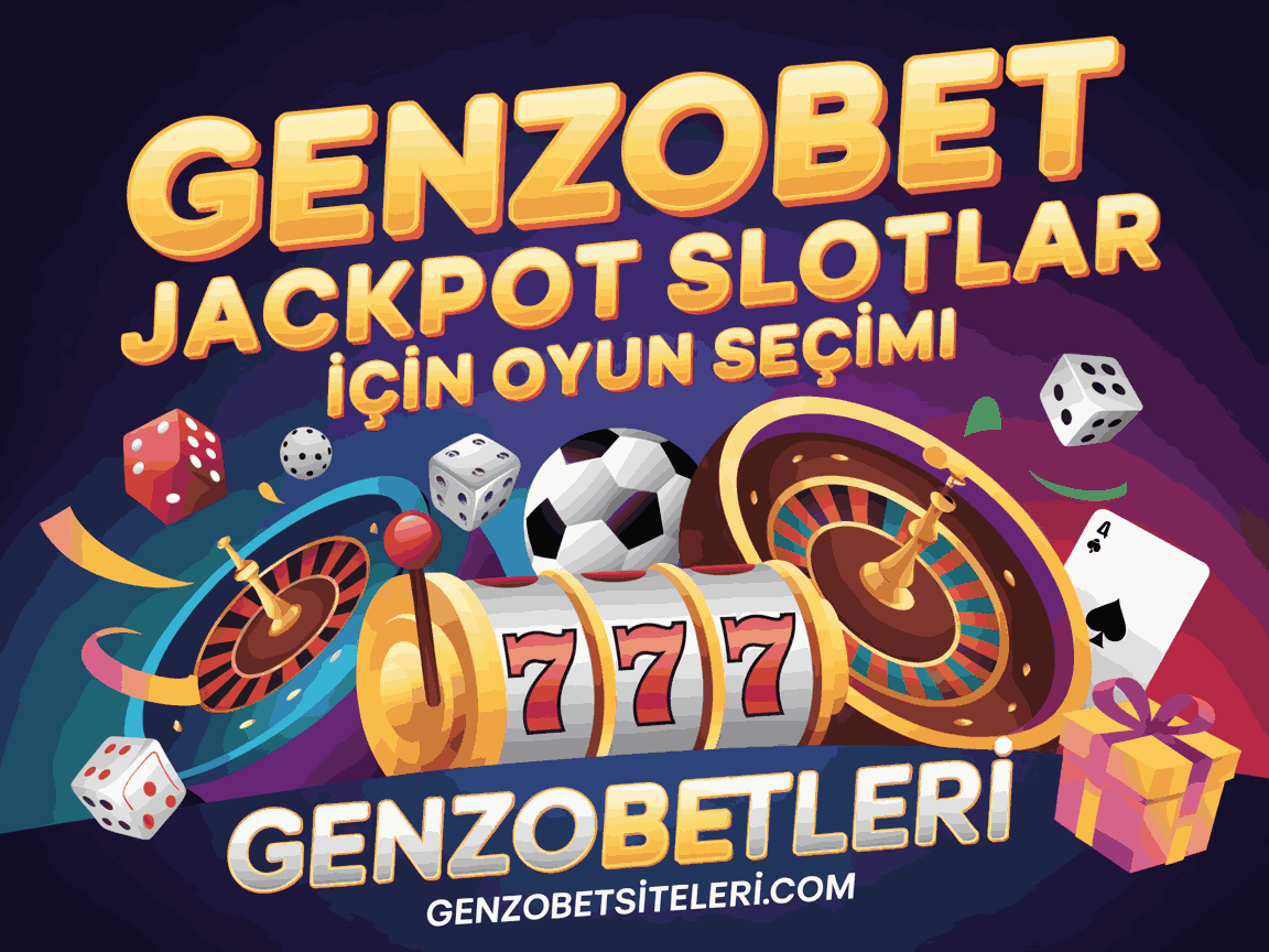 Genzobet Jackpot Slotlar İçin Oyun Seçimi