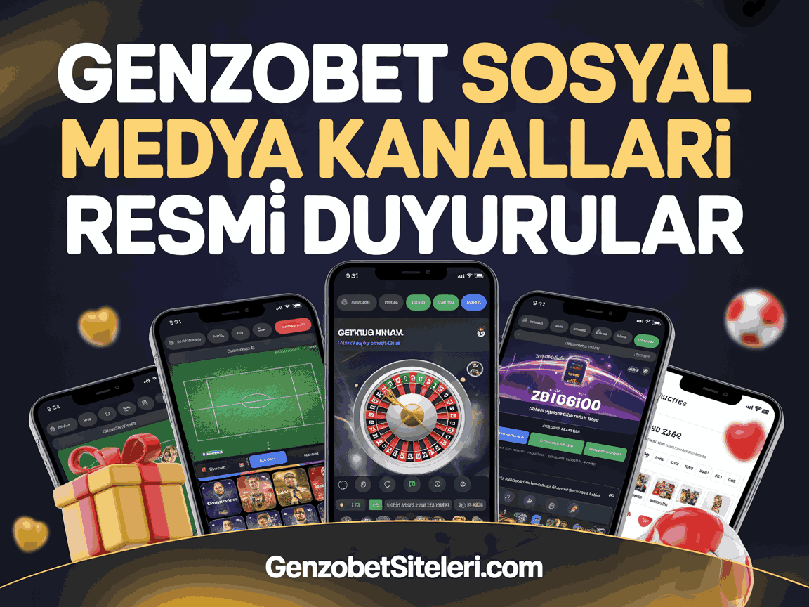 Genzobet Sosyal Medya Kanalları Resmî Duyurular
